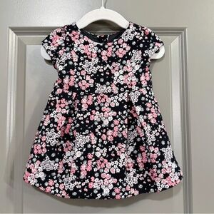 Janie and Jack Floral Jacquard Baby Dress Size 6-12 Months